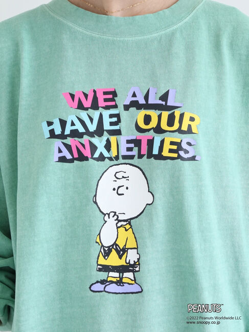  「PEANUTSピグメントロングT」|Tシャツ・カットソー|