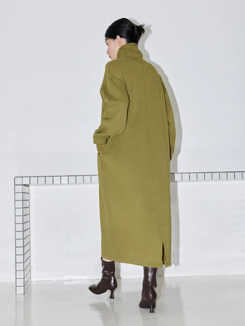  「モックネック裏起毛ワンピース1」|ワンピース|