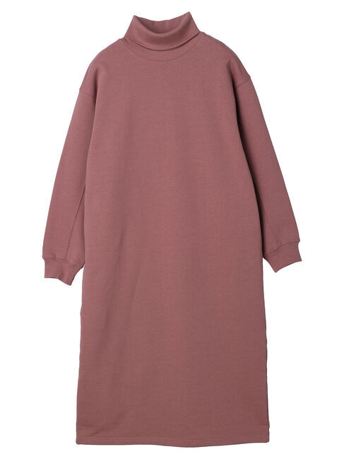  「モックネック裏起毛ワンピース1」|ワンピース|