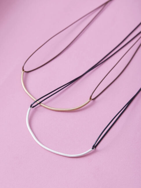  「ハーフメタルチョーカーネックレス」|ネックレス|