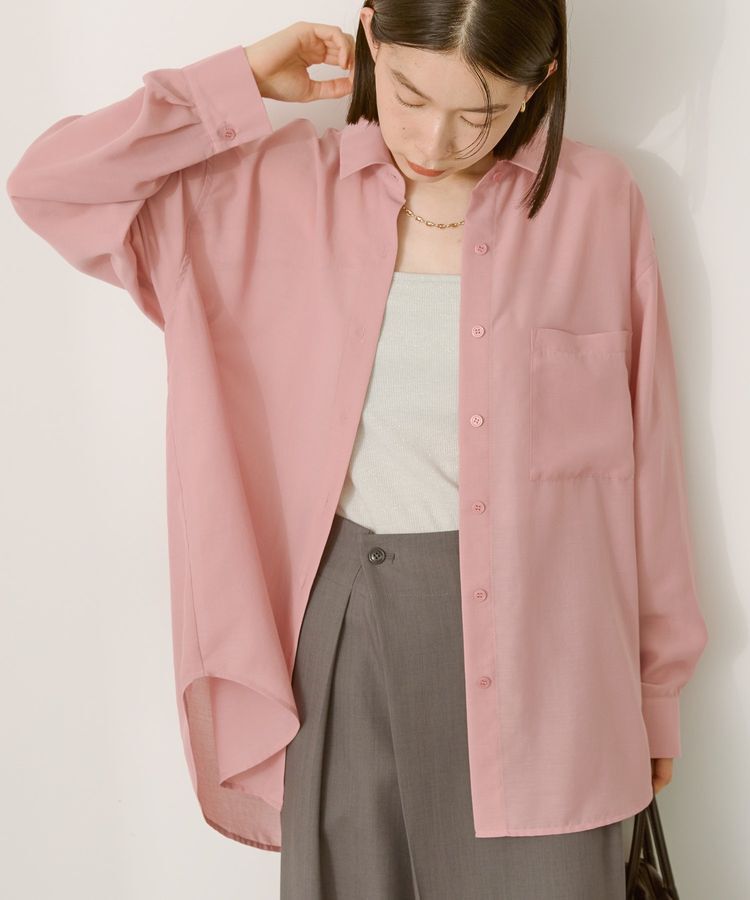 AMERICAN HOLIC「シアーボイルオーバーシルエットシャツ」|シャツ・ブラウス|