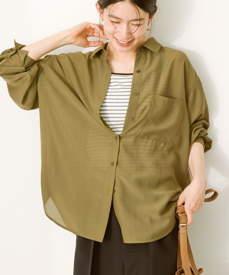 AMERICAN HOLIC「シアーボイルオーバーシルエットシャツ」|シャツ・ブラウス|