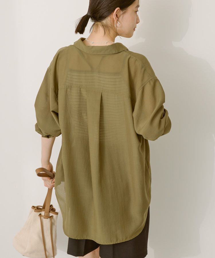 AMERICAN HOLIC「シアーボイルオーバーシルエットシャツ」|シャツ・ブラウス|