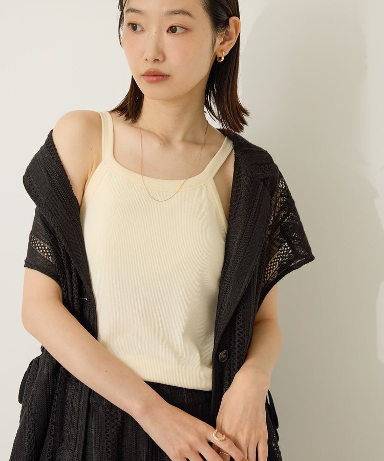 AMERICAN HOLIC「【カップ付き】アメスリタンクトップ」|インナー|Ivory