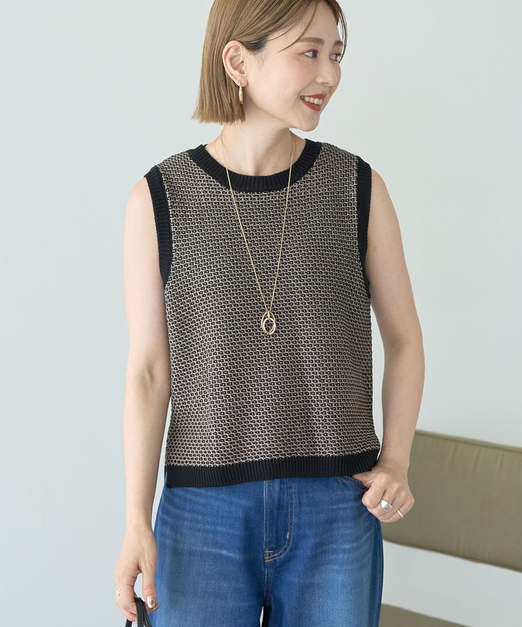 AMERICAN HOLIC「ジャガードニットベスト」|ベスト・ジレ|