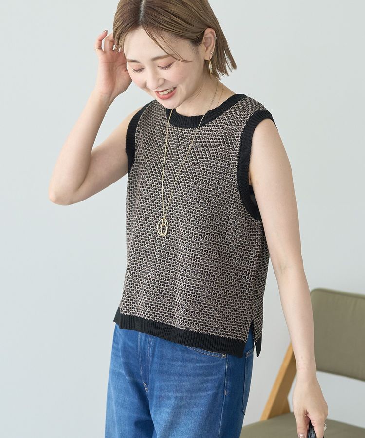 AMERICAN HOLIC「ジャガードニットベスト」|ベスト・ジレ|