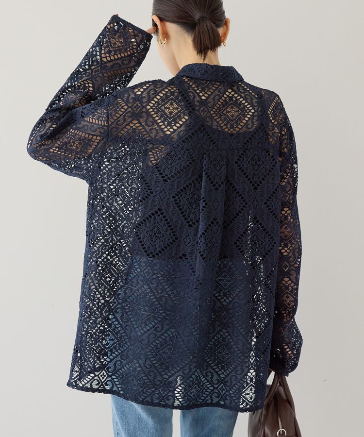 AMERICAN HOLIC「レース長袖シャツ」|シャツ・ブラウス|