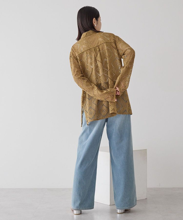 AMERICAN HOLIC「レース長袖シャツ」|シャツ・ブラウス|