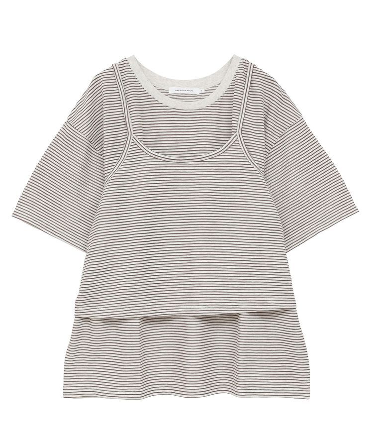 AMERICAN HOLIC「【2点セット】キャミレイヤードTシャツ」|Tシャツ・カットソー|