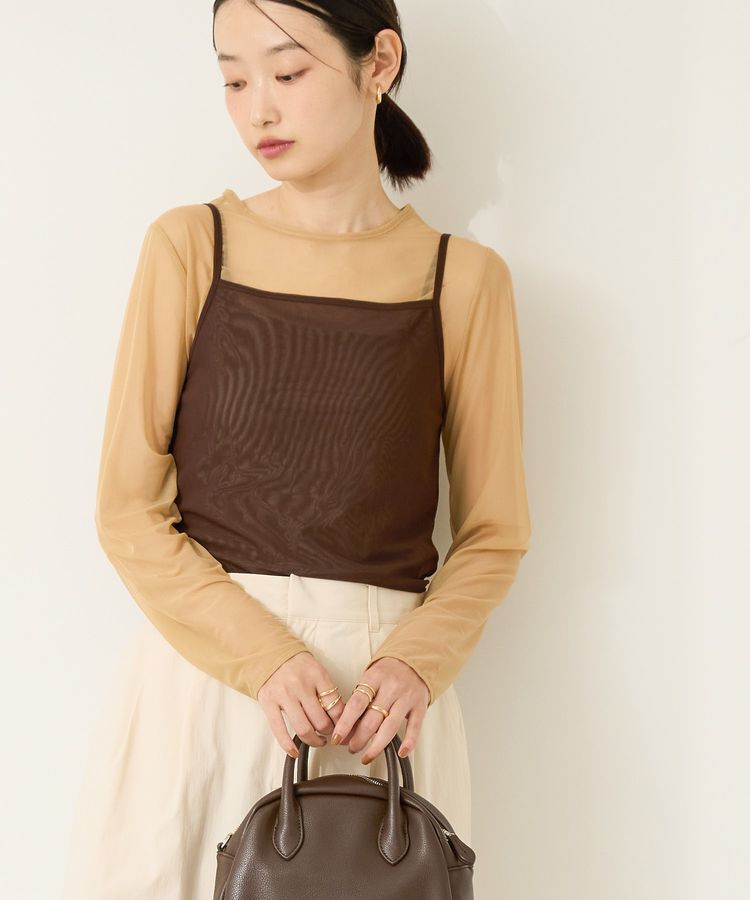 AMERICAN HOLIC「【2点セット】チュールキャミレイヤードトップス」|Tシャツ・カットソー|