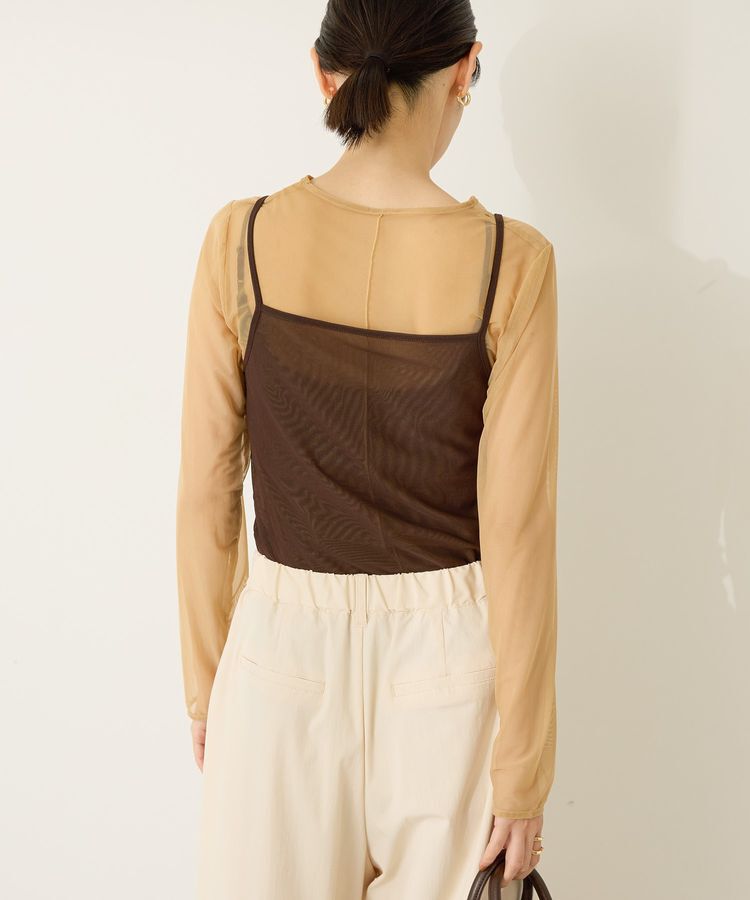 AMERICAN HOLIC「【2点セット】チュールキャミレイヤードトップス」|Tシャツ・カットソー|