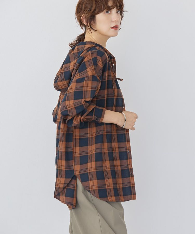 AMERICAN HOLIC「チェックフードシャツ」|シャツ・ブラウス|