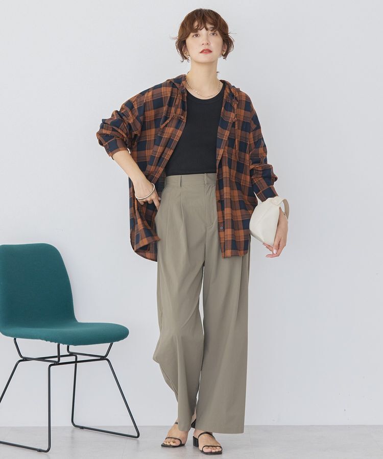 AMERICAN HOLIC「チェックフードシャツ」|シャツ・ブラウス|