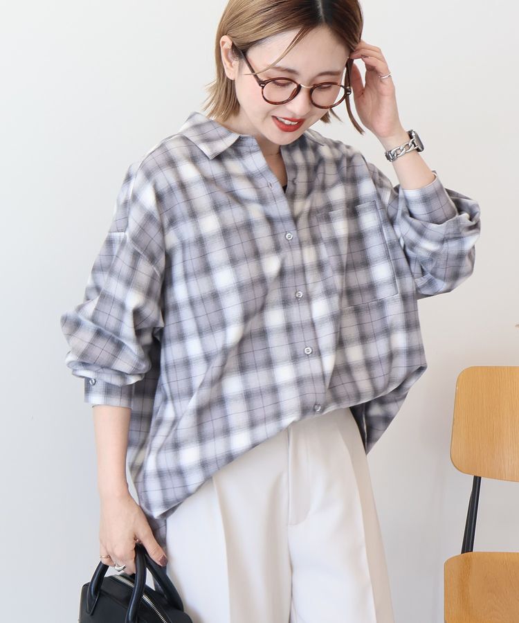 AMERICAN HOLIC「ビエラ起毛チェックシャツ」|シャツ・ブラウス|