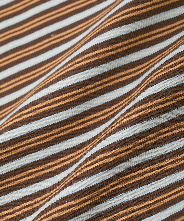 AMERICAN HOLIC「カラーボーダークロップド丈プルオーバー」|Tシャツ・カットソー|