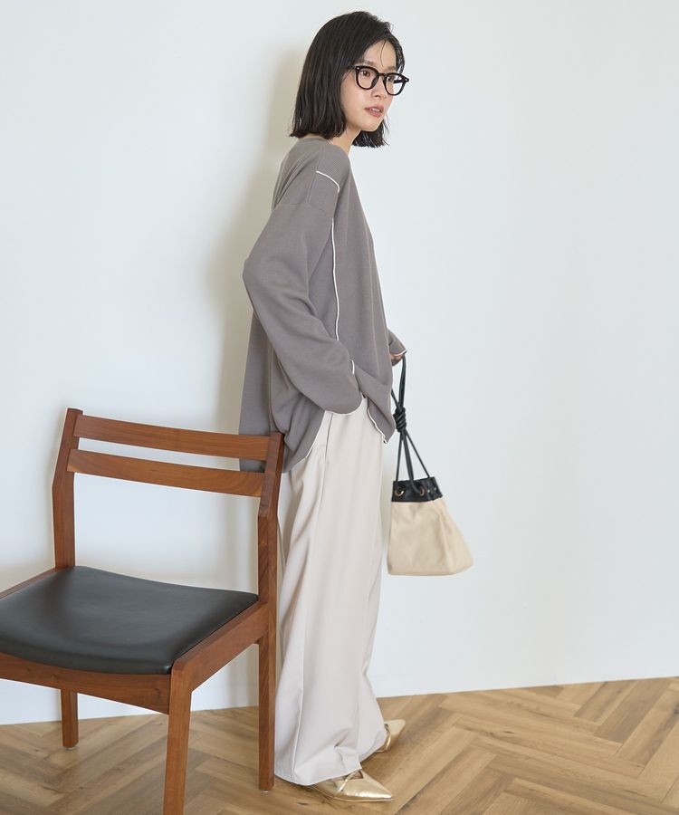 AMERICAN HOLIC「ワッフル配色メロープルオーバー」|Tシャツ・カットソー|