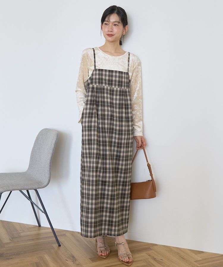 AMERICAN HOLIC「タック切替キャミワンピース」|ワンピース|