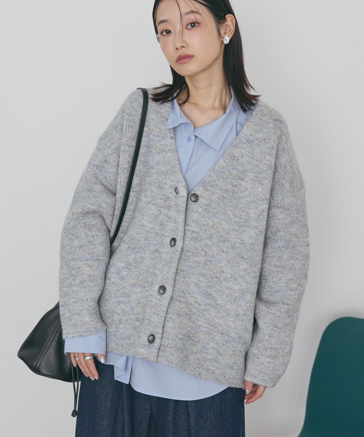 AMERICAN HOLIC「VネックWフェイスニットカーディガン【WEB限定カラー有り】」|カーディガン|