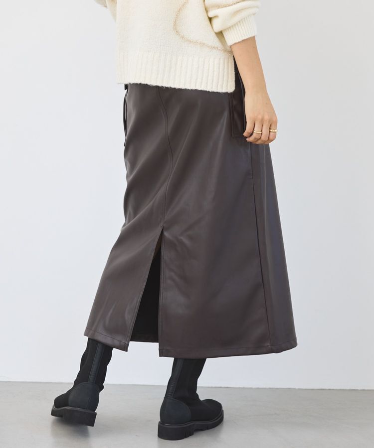 AMERICAN HOLIC「Wポケットフェイクレザースカート」|スカート|