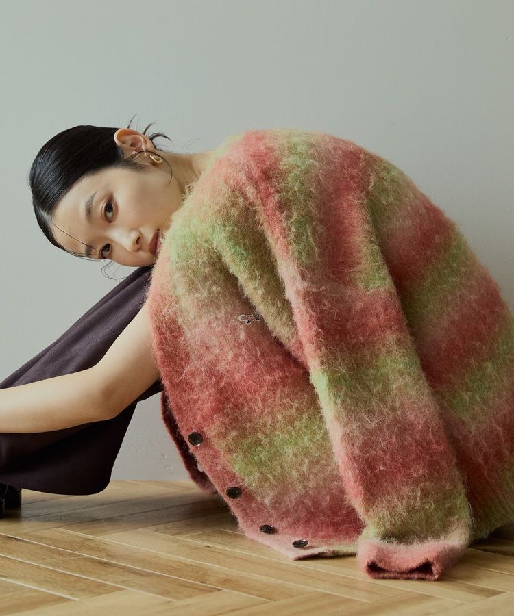 AMERICAN HOLIC「PENNEY'Sシャギーグラデーションカーディガン」|カーディガン|