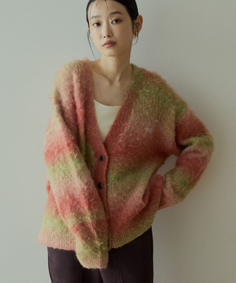 AMERICAN HOLIC「PENNEY'Sシャギーグラデーションカーディガン」|カーディガン|