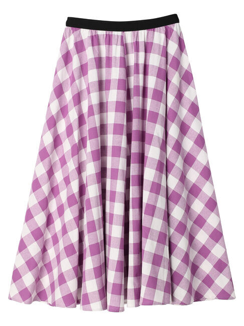 Green Parks「・furry　rate　ギンガムバイアススカート」|スカート|