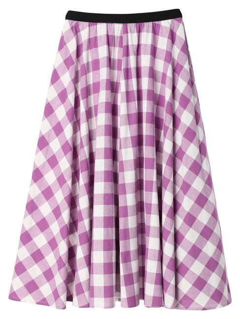 Green Parks「・furry　rate　ギンガムバイアススカート」|スカート|