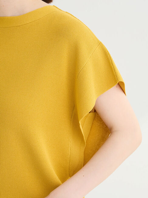 Green Parks「推しニット　フレンチスリーブニットプルオーバー」|ニット・セーター|