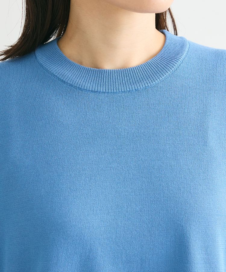 Green Parks「袖裏配色5分袖ニットプルオーバー」|ニット・セーター|