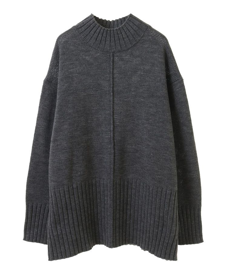 Green Parks「洗えるモックネックニットプルオーバー」|ニット・セーター|