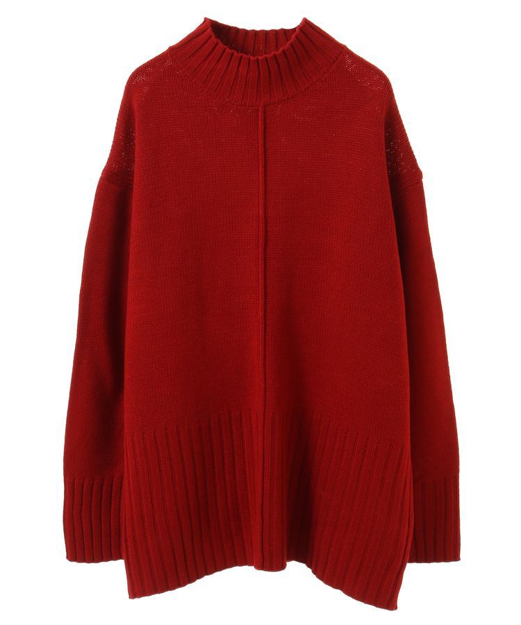 Green Parks「洗えるモックネックニットプルオーバー」|ニット・セーター|