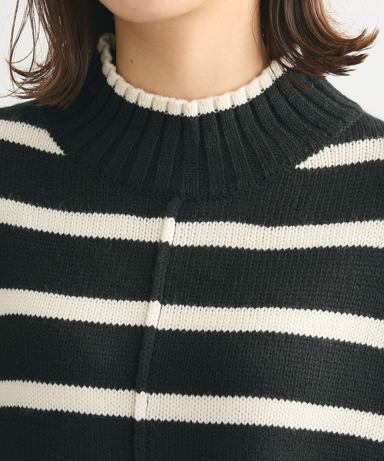 Green Parks「洗えるモックネックニットプルオーバー」|ニット・セーター|