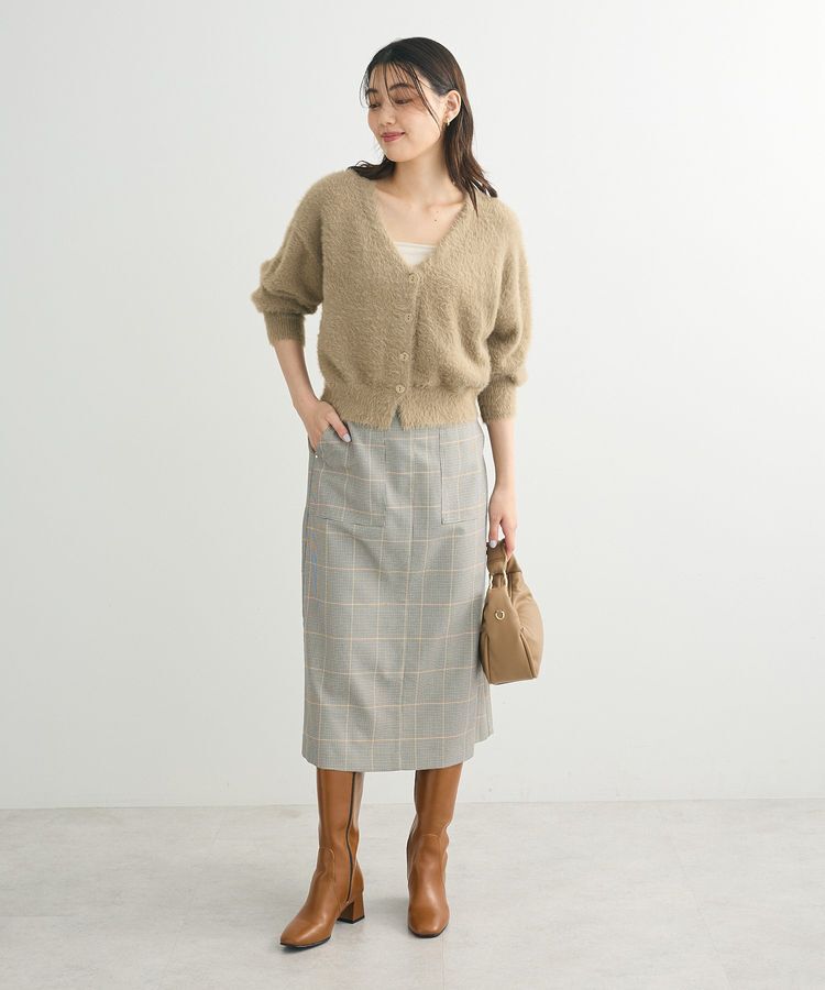 Green Parks「ラメシャギーニットカーディガン」|カーディガン|