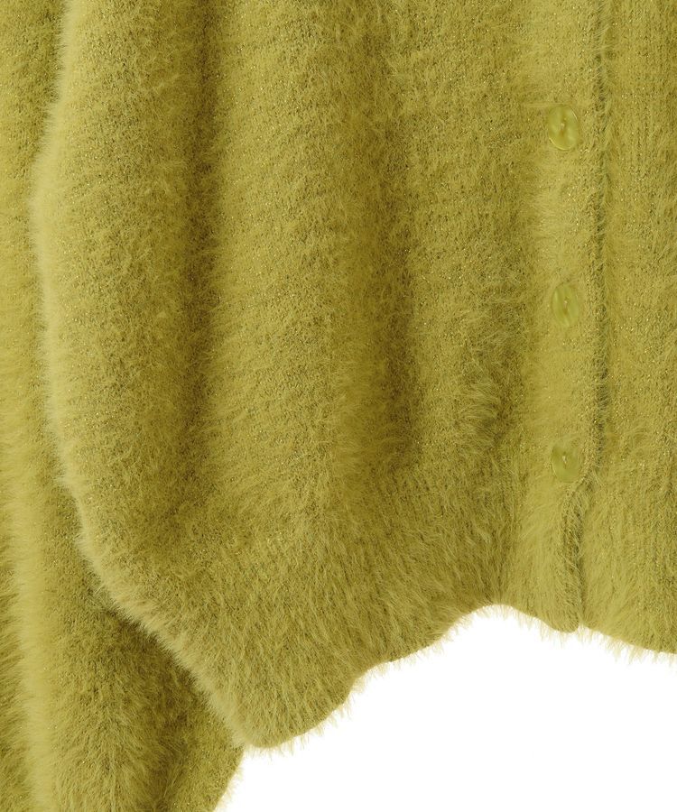 Green Parks「ラメシャギーニットカーディガン」|カーディガン|