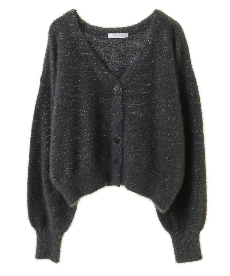 Green Parks「ラメシャギーニットカーディガン」|カーディガン|