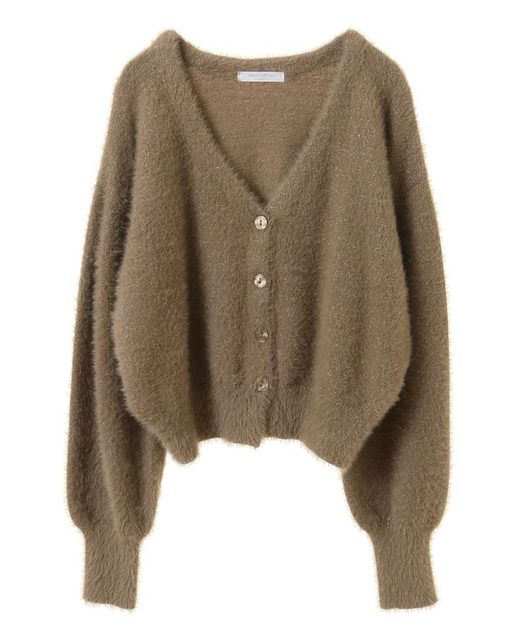 Green Parks「ラメシャギーニットカーディガン」|カーディガン|