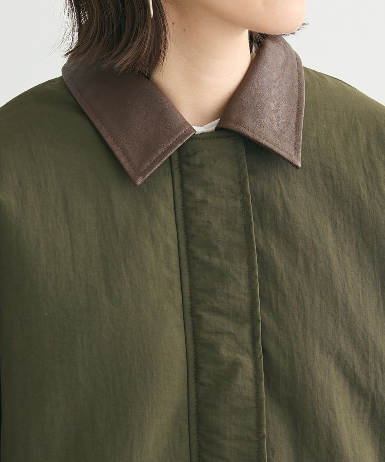 Green Parks「・ELENCARE DUE フェイクレザーエリブルゾン」|ブルゾン・スタジャン|