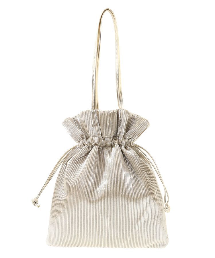 armonia「andmikka. メタリックプリーツトートバック」|トートバッグ|