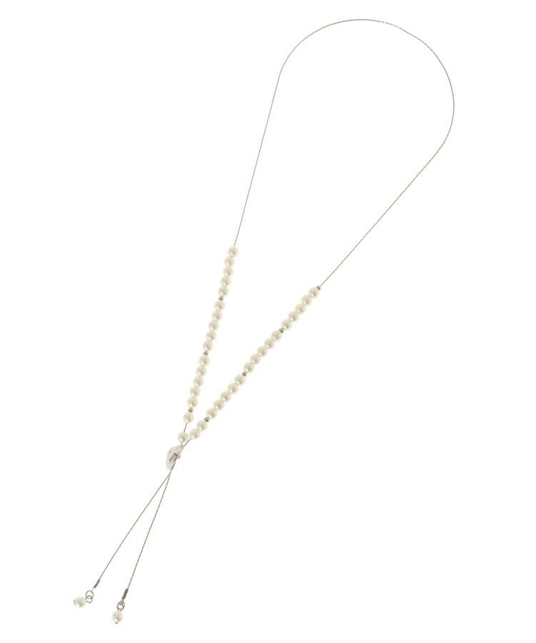 armonia「everywalk.2WAYステーションパールネックレス」|ネックレス|Silver