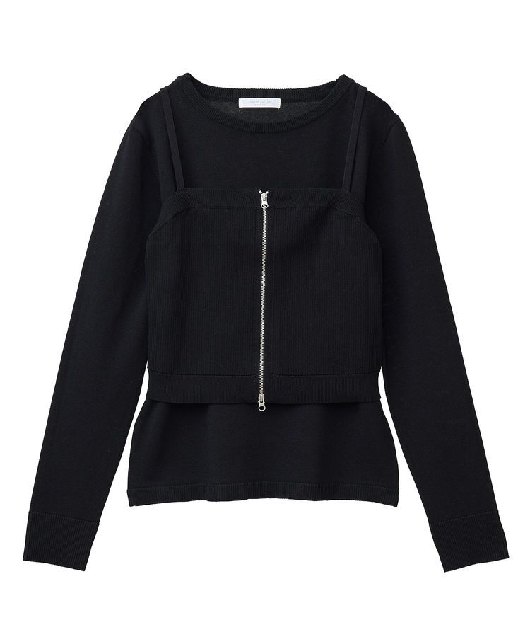 Green Parks「SET2点ニットキャミビスチェ＋プルオーバー」|ニット・セーター|