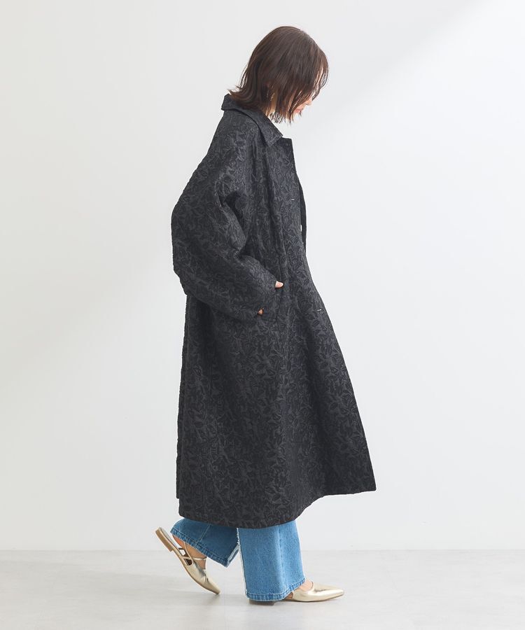 Green Parks「・ELENCARE DUE ジャカードステンカラーコート」|ステンカラーコート|