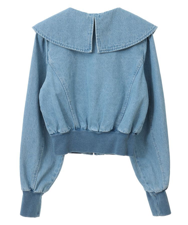 Green Parks「dazzlin 襟付きデニムショートzipブルゾン」|ブルゾン・スタジャン|