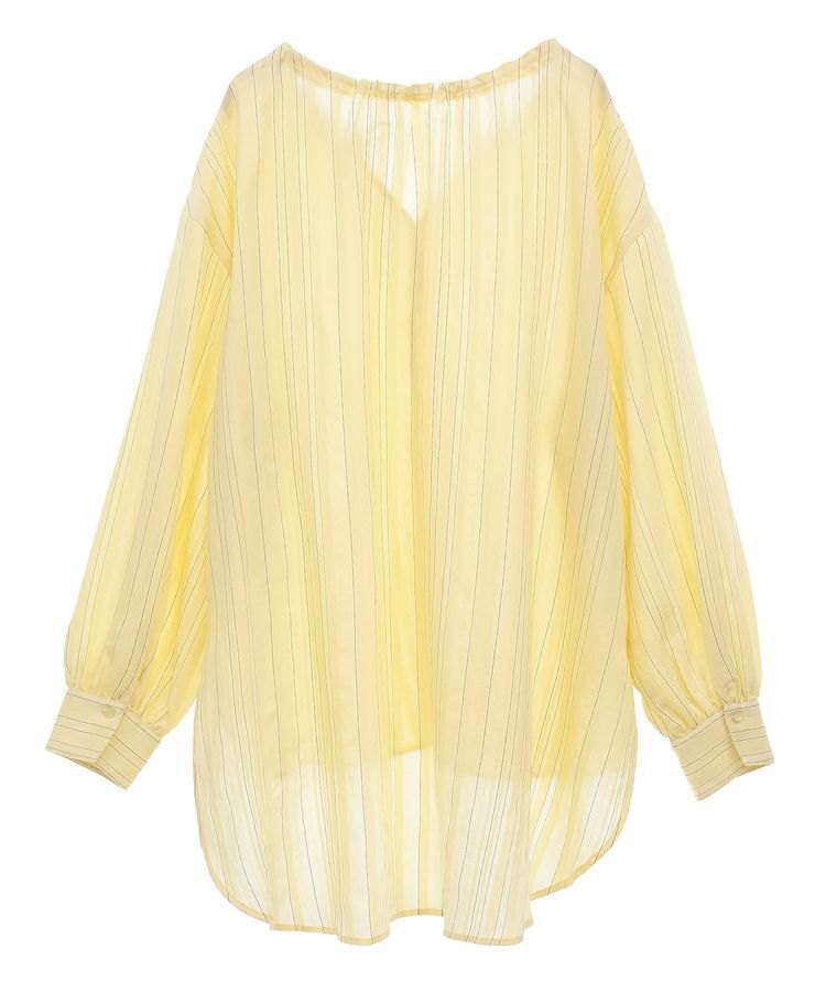 Green Parks「ドロストネックシアーストライプチュニック」|シャツ・ブラウス|