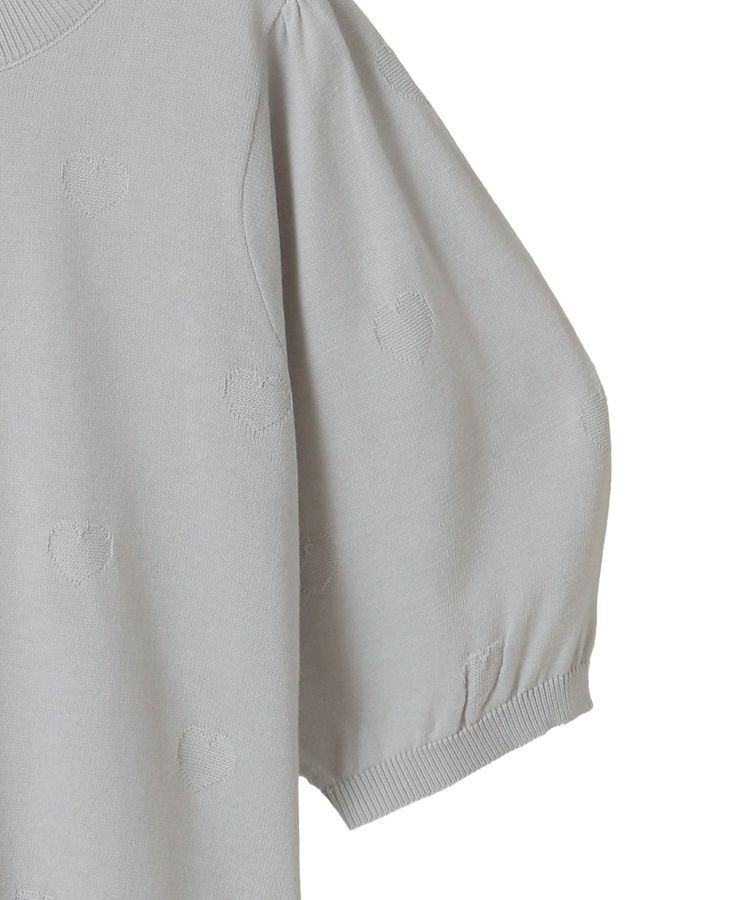 Green Parks「・swing by ハート柄クルーニット」|ニット・セーター|