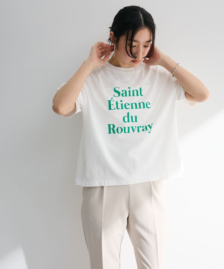 Green Parks「多段フェミニンロゴボックスTシャツ」|Tシャツ・カットソー|