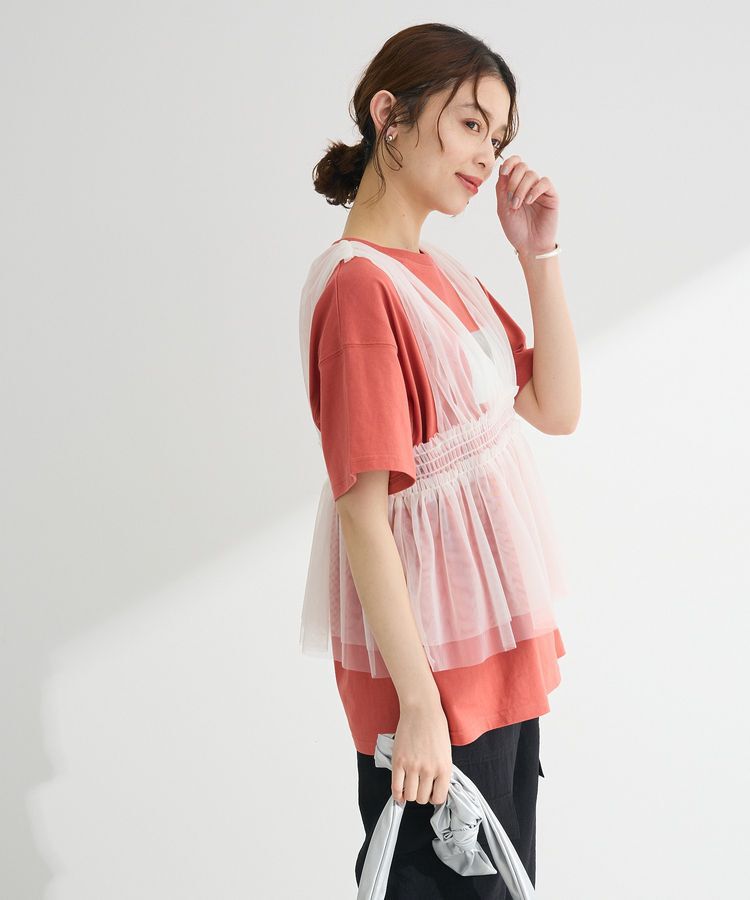 Green Parks「・ELENCARE DUE チュールシャーリングビスチェ」|ベスト・ジレ|