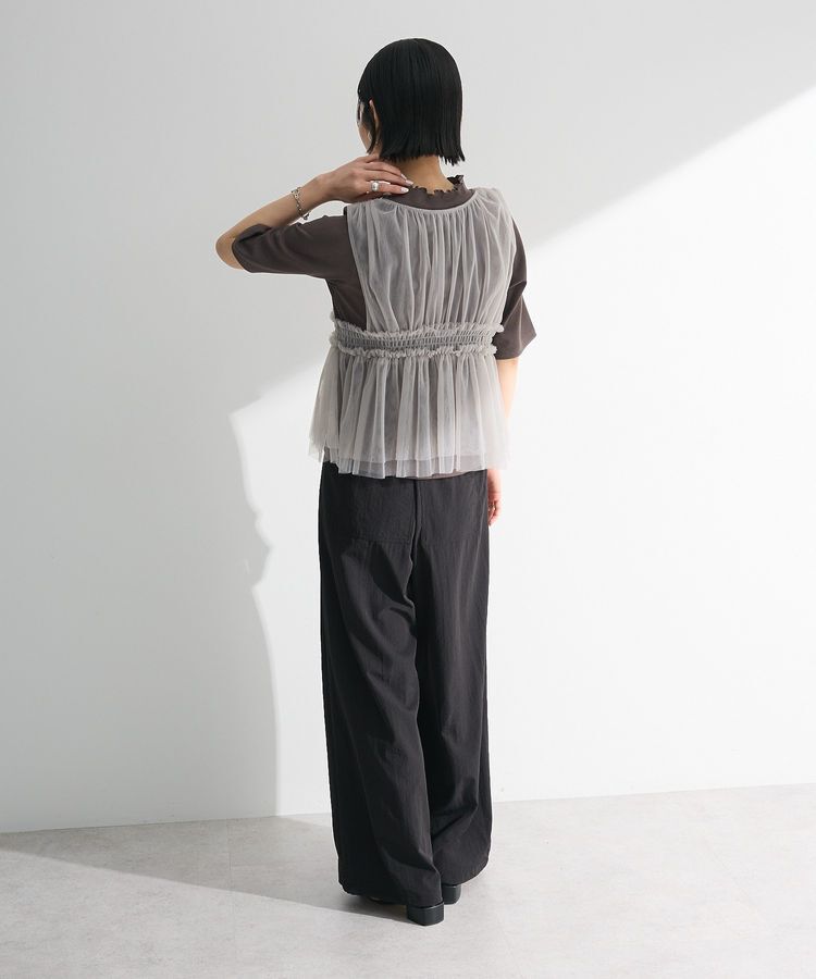 Green Parks「・ELENCARE DUE チュールシャーリングビスチェ」|ベスト・ジレ|