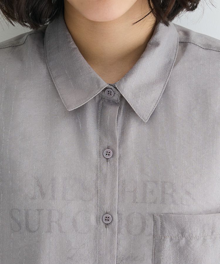 Green Parks「・ELENCARE DUE ラメシアー長袖シャツ」|シャツ・ブラウス|