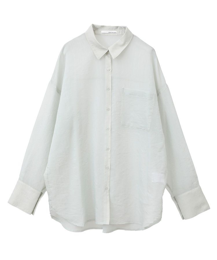 Green Parks「・ELENCARE DUE ラメシアー長袖シャツ」|シャツ・ブラウス|