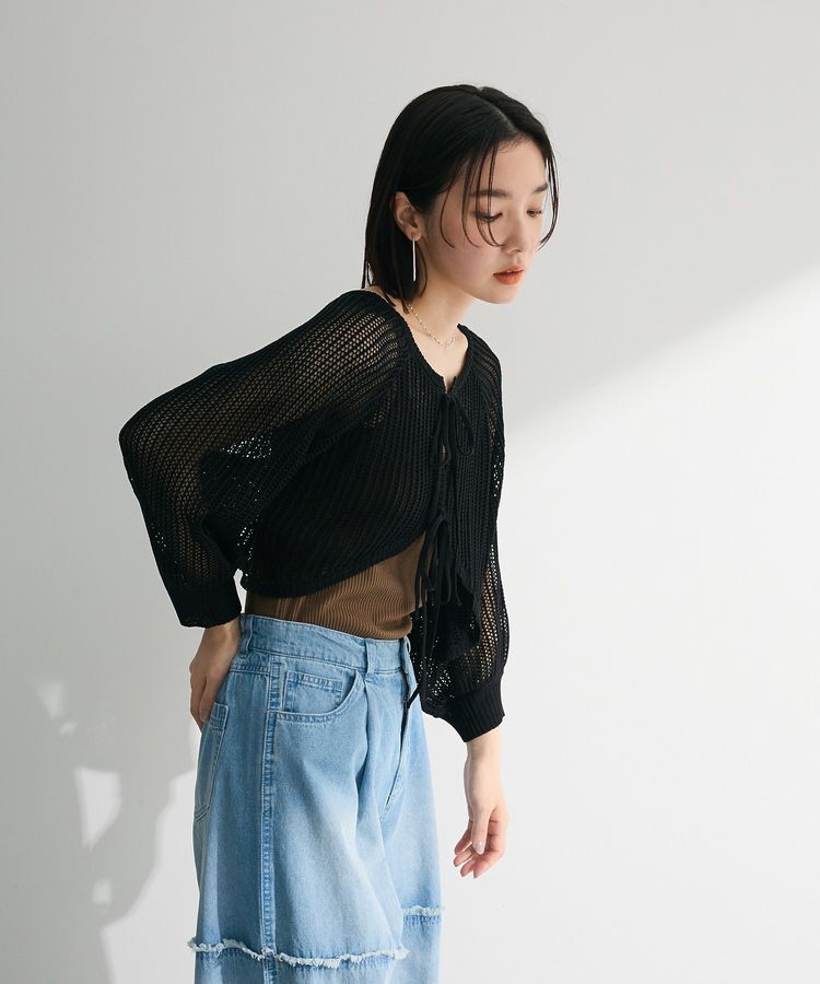 Green Parks「・ELENCARE DUE 2wayメッシュカーディガン」|カーディガン|